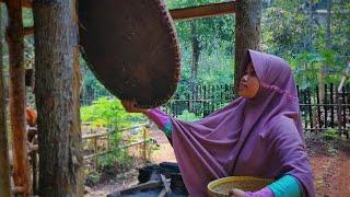 Masak di desa  Membuat sajian lezat daging entog Makan bersama keluarga