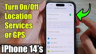 iPhone 14s14 Pro Max How to Turn OnOff Location Services or GPS