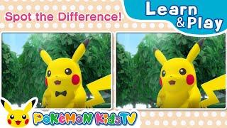 Spot the Differences Pokémon Forest Concert  Learn & Play with Pokémon  Pokémon Kids TV​