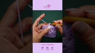 How to crochet a Granny square purple for beginners #crochet #grannysquare #crocheteasy