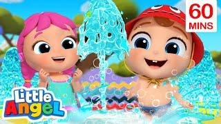 Fun At The Splash Pad Water Park + More Little Angel Kids Songs & Nursery Rhymes