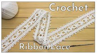Easy to Crochet SUPER RIBBON LACE pattern for Beginners 