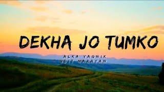 Dekha Jo Tumko -lyrics  Kasoor  Alka Yagnik Udit Narayan  @cinephiles_corner