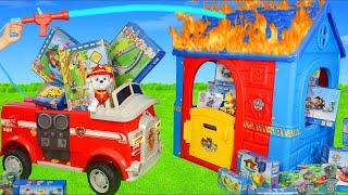 Pups Fire Truck Extinguishes a Playhouse