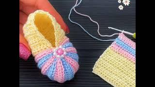 Beautiful Baby crochet shoes  baby girl boy crochet shoes ideas  crochet shoes work