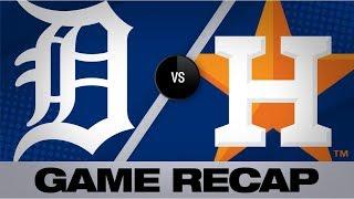 Cole Bregman lift Astros past Tigers  Tigers-Astros Game Highlights 82219