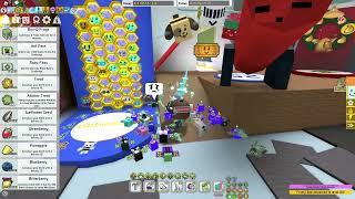 Finally getting a full level 20 hive in Roblox Bee Swarm Simulator