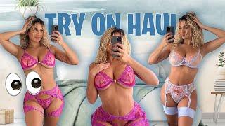 SuPER revealing lace lingerie try on haul