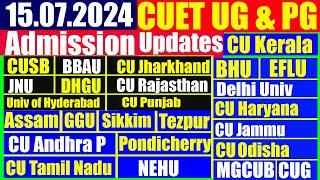 15th July 2024 CUET UG & PG Updates  Result  Merit List  Counselling  Hostel Fee  CUET2024