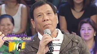 President Duterte talks about his lovelife  GGV