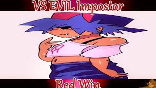 Friday Night Funkin VS EVIL Impostor Among Us FNF Mod - Red VS BF  Red Win