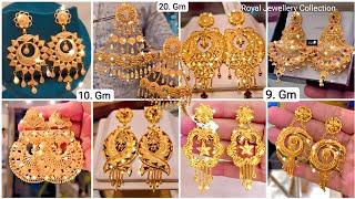 Gold Earrings Designs New Model 2024  Gold Earrings DesignsWith Price Gold Earrings #earrings #27