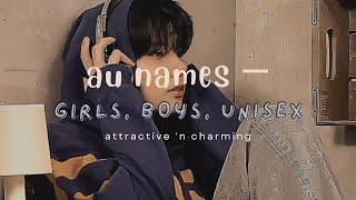 au character names — for girls and boys + unisex names