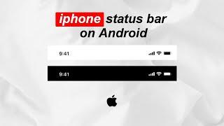 IOS STATUS BAR on Android 2023  iphone like status bar