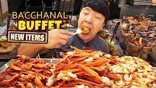 BIGGEST BUFFET in Las Vegas Epic UNLIMITED Crab & Steak at Bacchanal Buffet in Caesars Palace