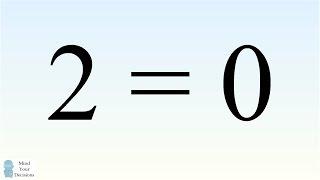 Prove 2 = 0 Using Square Roots. Can You Find The Mistake?