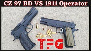 CZ 97 BD VS Springfield 1911 Operator - TheFirearmGuy