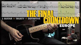 The Final Countdown  Guitar Cover Tab  Guitar Solo Lesson  Backing Track with Vocals  EUROPE