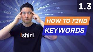 Keyword Research Pt. 2 How to Find Keywords for Your Website - 1.3. SEO Course by Ahrefs