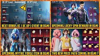  Next UC EVENT Date in BGMI  Upcoming PRIZE PATH and LUCKY SPIN in BGMI  Mythic Forge Confirmed