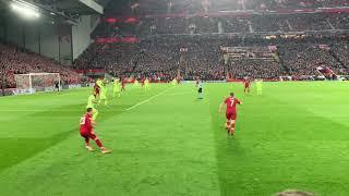 Wijnaldum goal 3-0 Lower Centenary UEFA Champions League Semi Final 2nd leg Liverpool 4-0 Barcelona