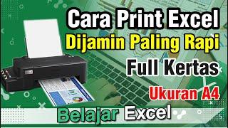 Cara Print Tabel Excel Full Kertas A4  F4 Tanpa Terpotong - Dijamin 100 % Rapi