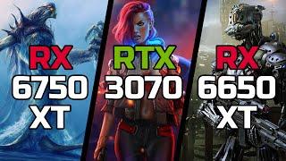 RX 6750 XT vs RTX 3070 vs RX 6650 XT - Test in 20 Games