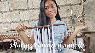 How to make candles manually at home step-by-step #bohol #business #candle #tutorial