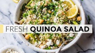 QUINOA SALAD  easy recipe with light lemon dressing