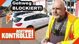 55 Euro STRAFE  Parken auf dem GEHWEG ist VERBOTEN 12 Kabel Eins  Achtung Kontrolle