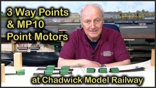 PECO 3 WAY POINTS & MP10 POINT MOTORS at Chadwick Model Railway  218.