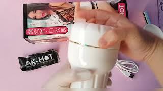 ST046 Alat Masturbasi Pria AK HOT Piston Mic White