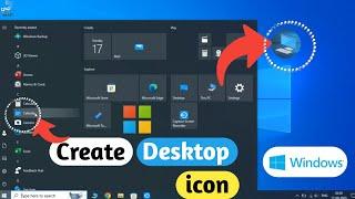 How to Make Desktop Shortcut in Windows 10 Easy Way  Create desktop Shortcut in any Windows PC