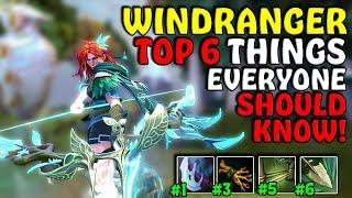 6 Things To Know About WINDRANGER - 7.34