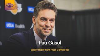 Pau Gasol Jersey Retirement Press Conference