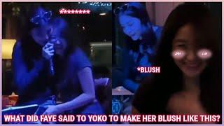 FayeYoko FAYE MADE YOKO BLUSHED FOR REAL