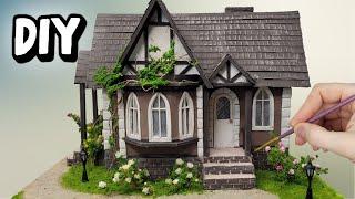 Маленький домик из картона своими руками  DIY