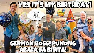 YES IT’S MY BIRTHDAY MGA KAGANAPAN GERMAN BOSS PUNONG ABALA SA MGA BISITA PART 1  Oliver Cagas