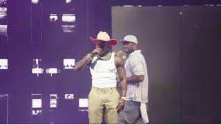 50 Cent Brings DaBaby To His Tour & Shares Stage With Him At Mountain View CA Shoreline Amphitheatre