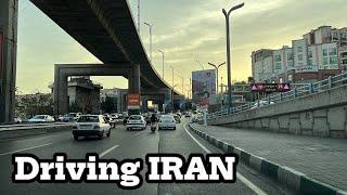Drive with me in IRAN - Driving Tehran - Free Travel to Iran with me
