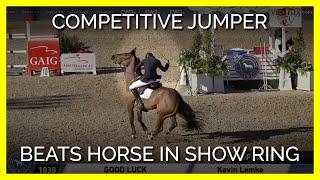 Caught on Camera Competitive Jumper Beats Horse in Show Ring