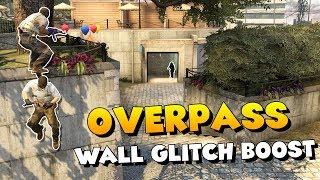 CSGO - Overpass Wall Glitch Boost - Peek Toilets and Short A LIKE A BOSS