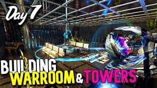 This is our Base 1 Week into Wipe Building Warroom and Raiding Road To Alpha 5 ARK PvP