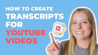 Transcripts for YouTube Videos A Step-by-Step Guide