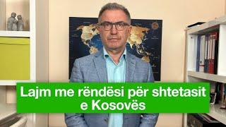 Lajm me rëndësi për shtetasit e Kosovës - problemet me dokumenta  Bahri Cani