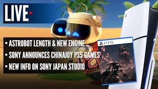 Astro Bot Length & New Engine  Sony Announces Chinajoy PS5 Games  New Info on Sony Japan Studio