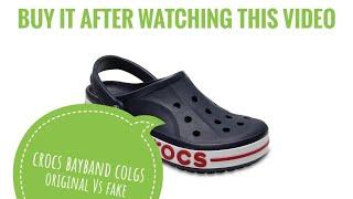 crocs bayaband clogs original vs duplicate