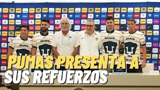 PUMAS I  MICHEL RODRÍGUEZ IGNACIO PUSSETTO RUBÉN DUARTE Y JORGE RUVALCABA llegan a PUMAS