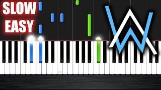 Alan Walker - Faded - SLOW EASY Piano Tutorial by PlutaX