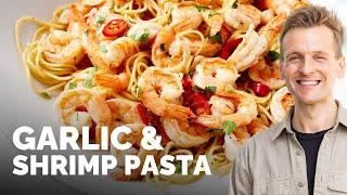 Garlic Shrimp Pasta  Easy and fast weeknight dinner recipe